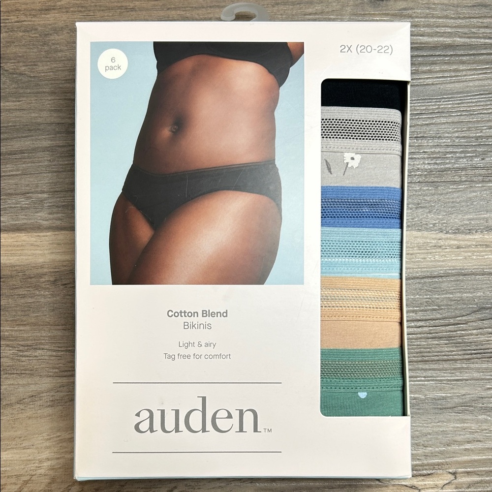 NWT 6pk Auden Cotton Blend Bikinis
